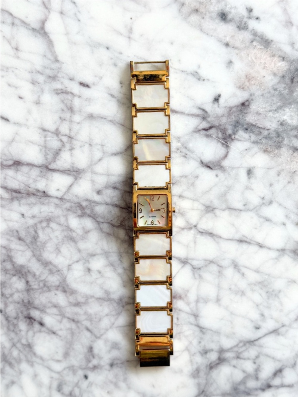 Vintage White Abalone Shell Watch - Picture 2 of 5